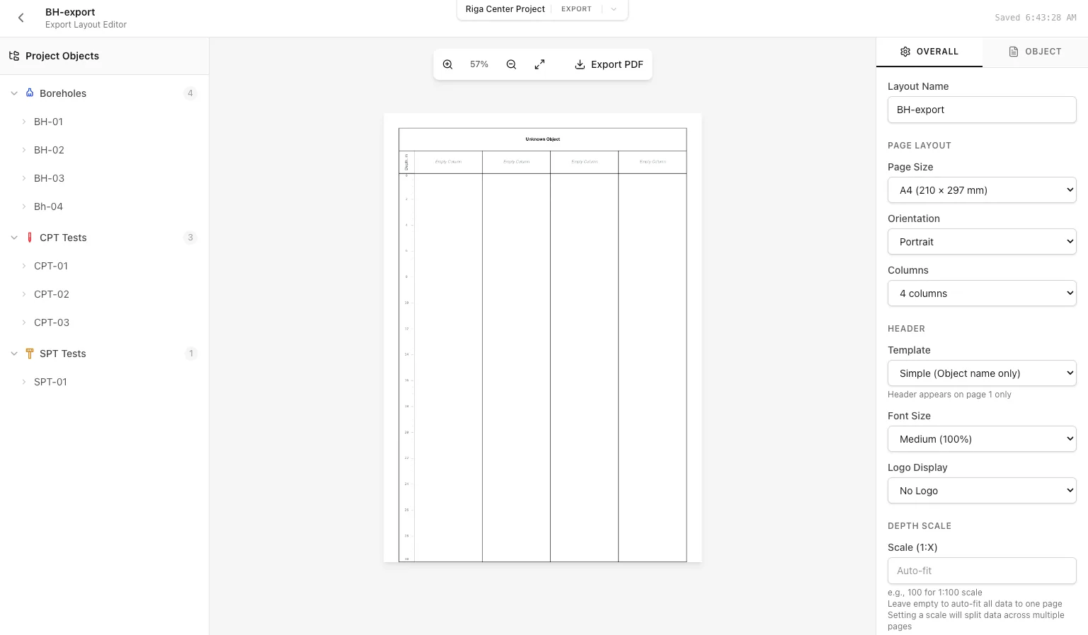 Layout Editor Interface